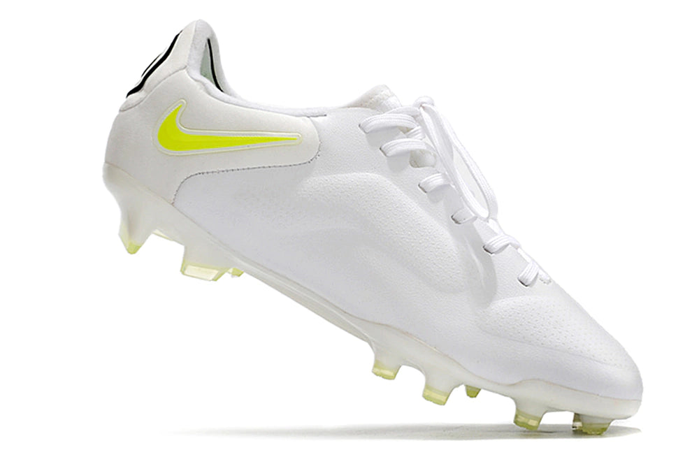 Chuteira Nike Tiempo 9 Elite Campo FG - Branco/Preto