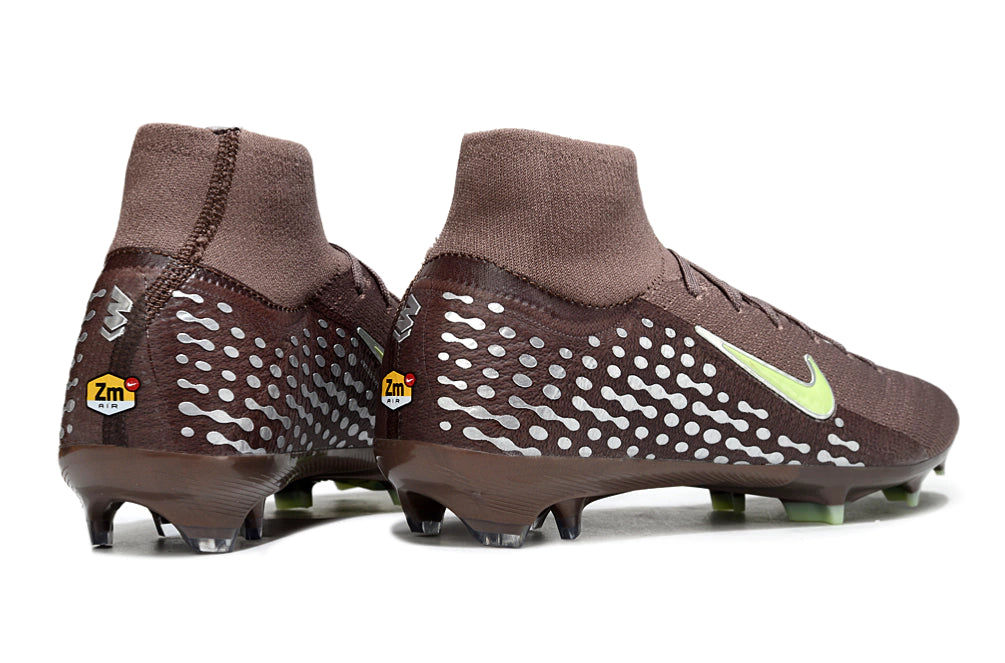 Chuteira Nike Air Zoom Mercurial Superfly 10 Elite Campo - Marrom