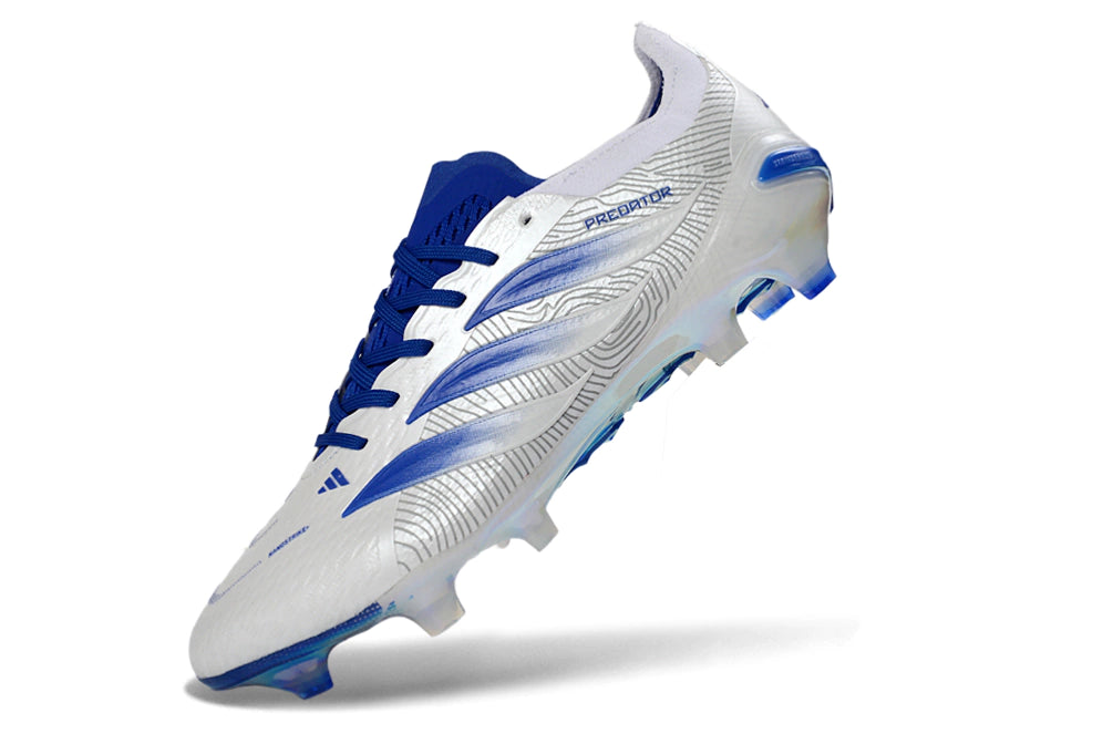 Chuteira Adidas Predator Elite 26 Campo FG - Branco/Azul