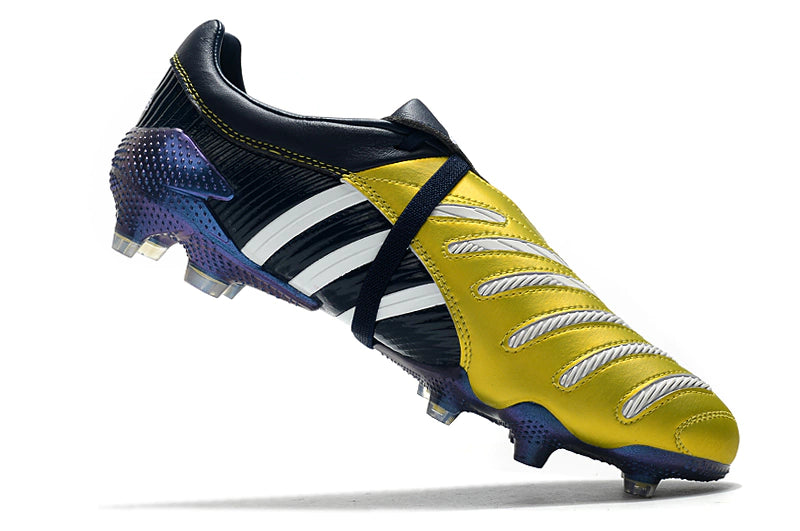 Chuteira Adidas Predator Pulse Campo FG - Amarelo/Azul