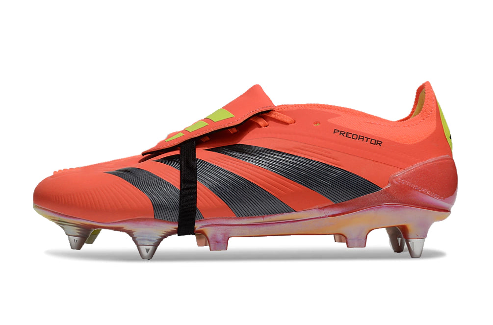 Chuteira Adidas Predator Elite Tongue SG - Laranja/Preto