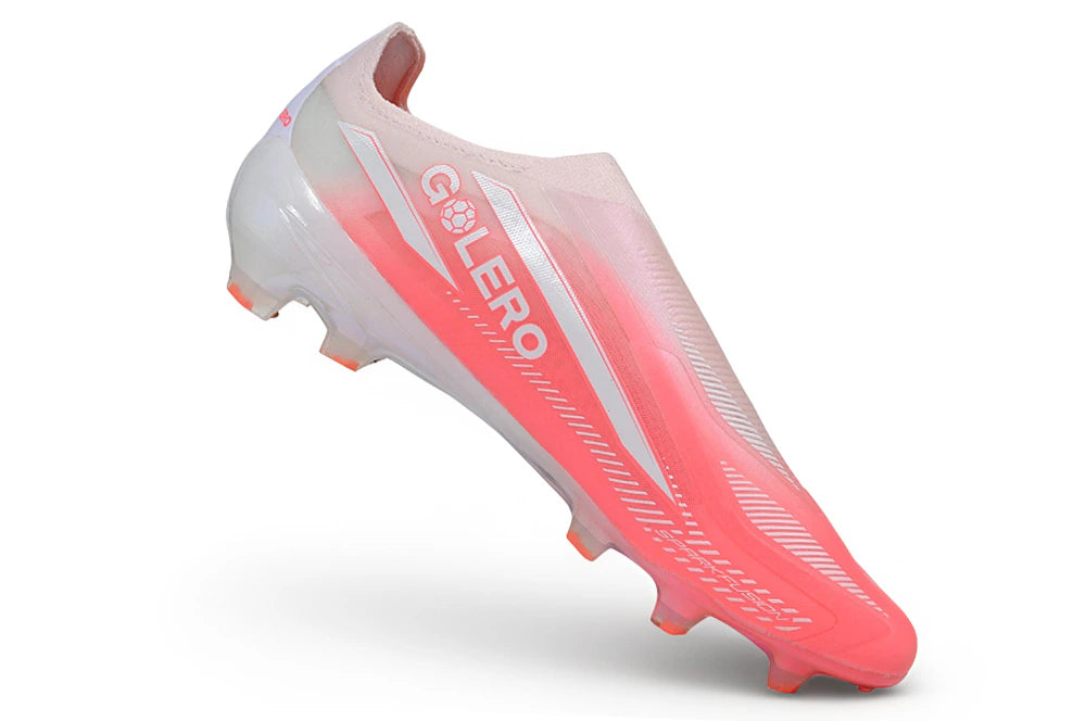 Chuteira Adidas F50 Hyperfast Laceless FG - Rosa