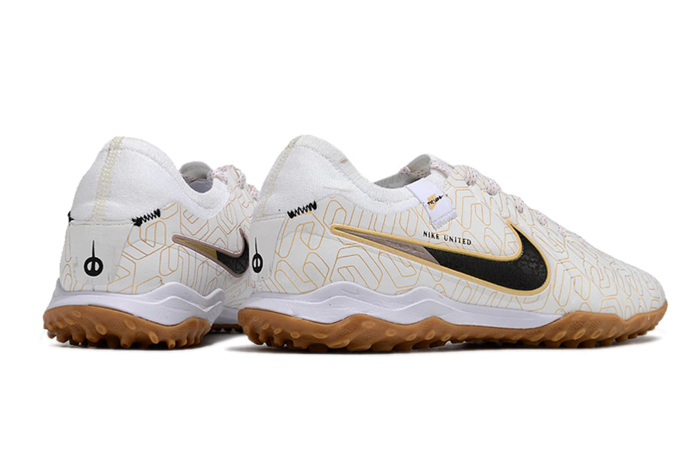 Chuteira Nike Tiempo 10 Pro Society - Branco/Preto/Bege
