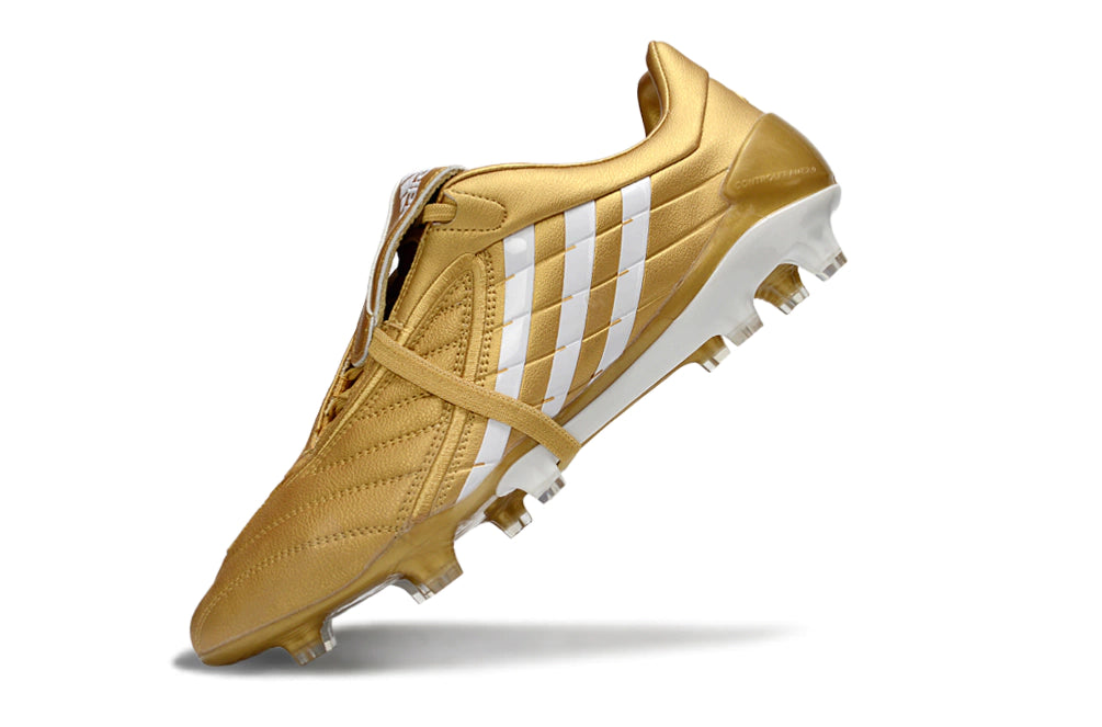 Chuteira Adidas Predator Accelerator FG - Dourado
