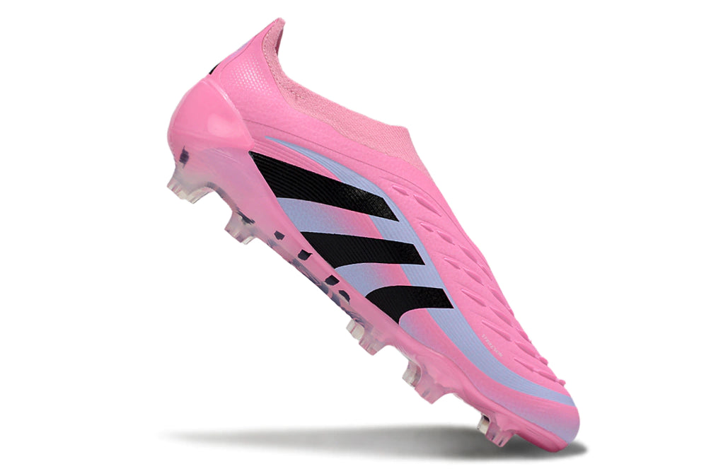 Chuteira Adidas Predator Elite 25 Laceless Campo - Rosa/Preto