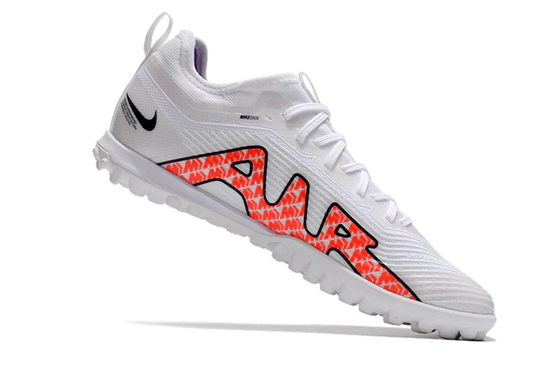 Chuteira Nike Mercurial Vapor 15 Pro Society - Branco/Preto/Laranja