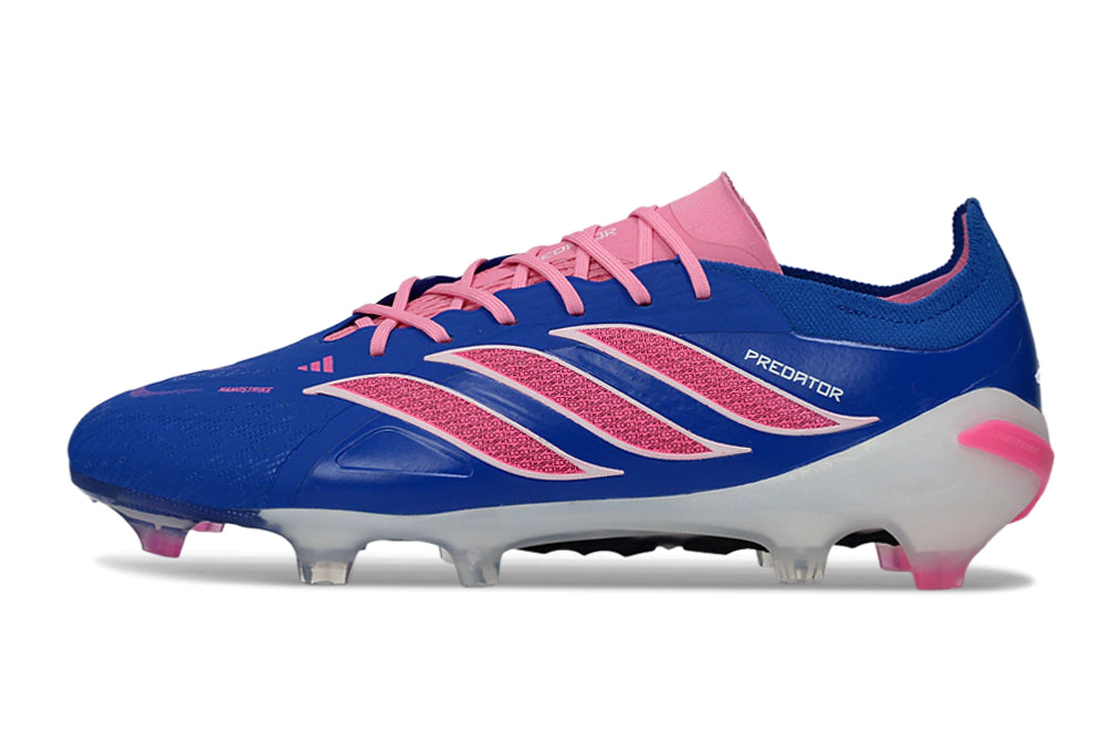 Chuteira Adidas Predator Elite 26 Campo FG - Azul/Rosa