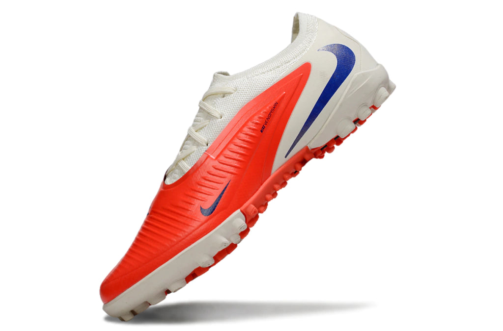Chuteira Nike Phantom ReactX 6 Pro Society TF - Branco/Laranja
