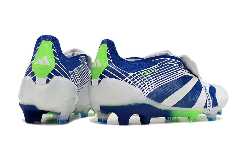Chuteira Adidas Predstrike Elite Campo - Azul/Branco