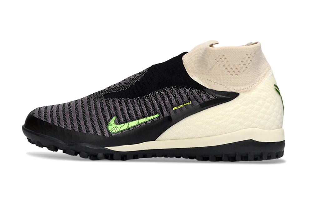 Chuteira Nike Phantom ReactX 6 Pro Botinha Society TF "Black Mamba"