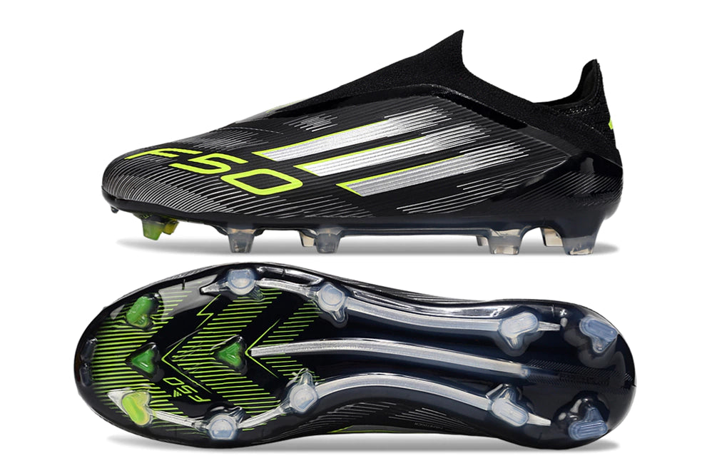 Chuteira Adidas F50 X Laceless Campo - Verde/Preto