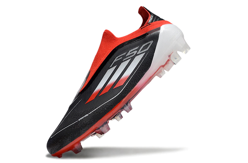 Chuteira Adidas F50 X Laceless Campo - Preto/Vermelho