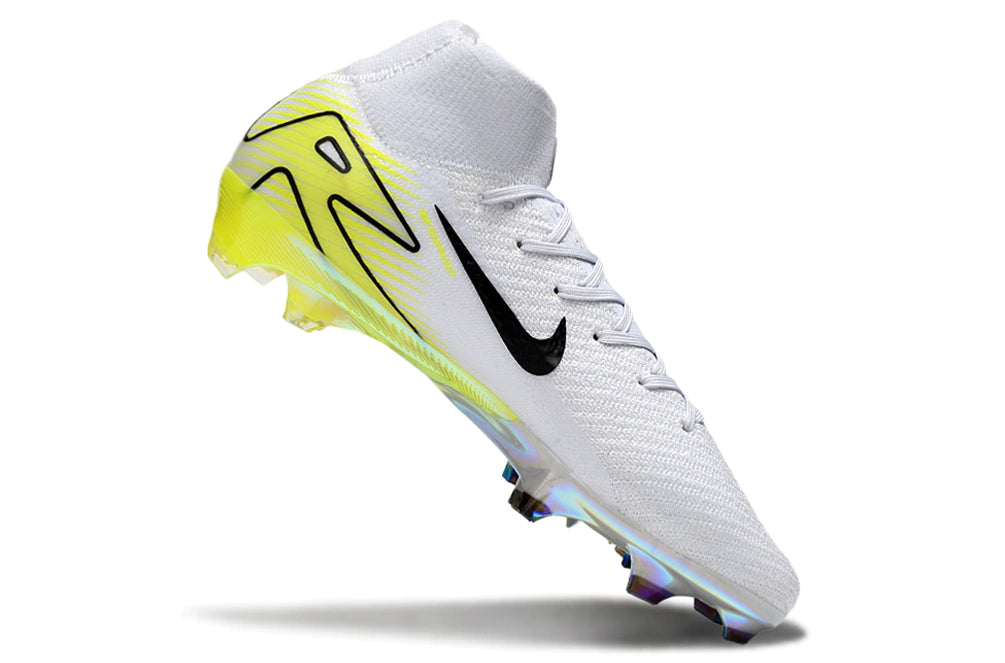 Chuteira Nike Air Zoom Mercurial Superfly 10 Elite Campo - Cinza/Verde