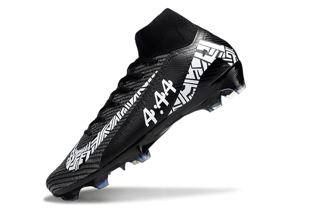 Chuteira Nike Air Zoom Mercurial Superfly 10 Elite Campo - Preto/Branco