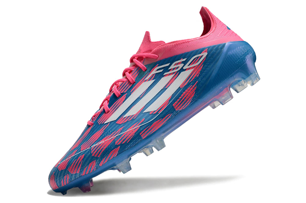 Chuteira Adidas F50 X Campo - Rosa/Azul