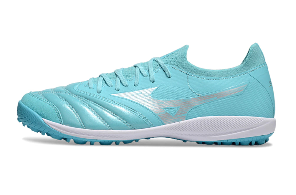 Chuteira Miuzno Morelia Neo Sala β Society - Azul/Branco