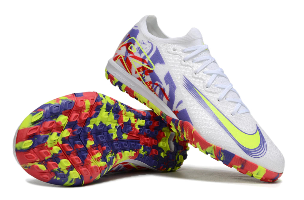 Chuteira Nike Mercurial Vapor 16 Elite Society - Branco/Amarelo
