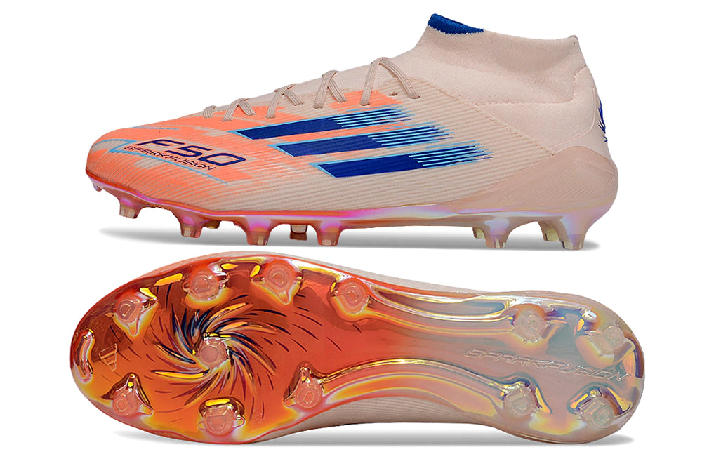 Chuteira Adidas F50 Elite Mid Campo - Rosa/Laranja
