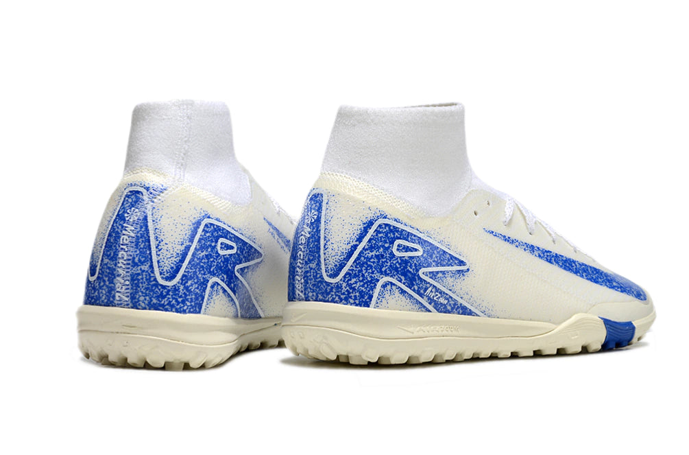 Chuteira Nike Mercurial Superfly 10 Elite Society - Branco/Azul
