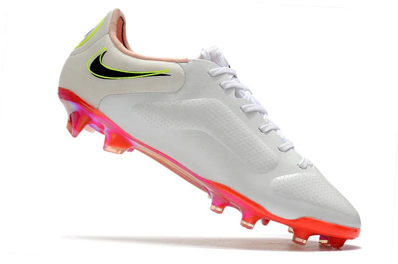 Chuteira Nike Tiempo 9 Elite Campo FG - Branco/Vermelho