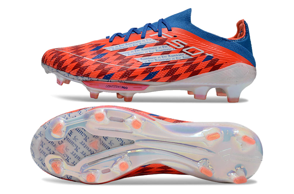 Chuteira Adidas F50.1 Elite Campo - Vermelho/Azul/Branco