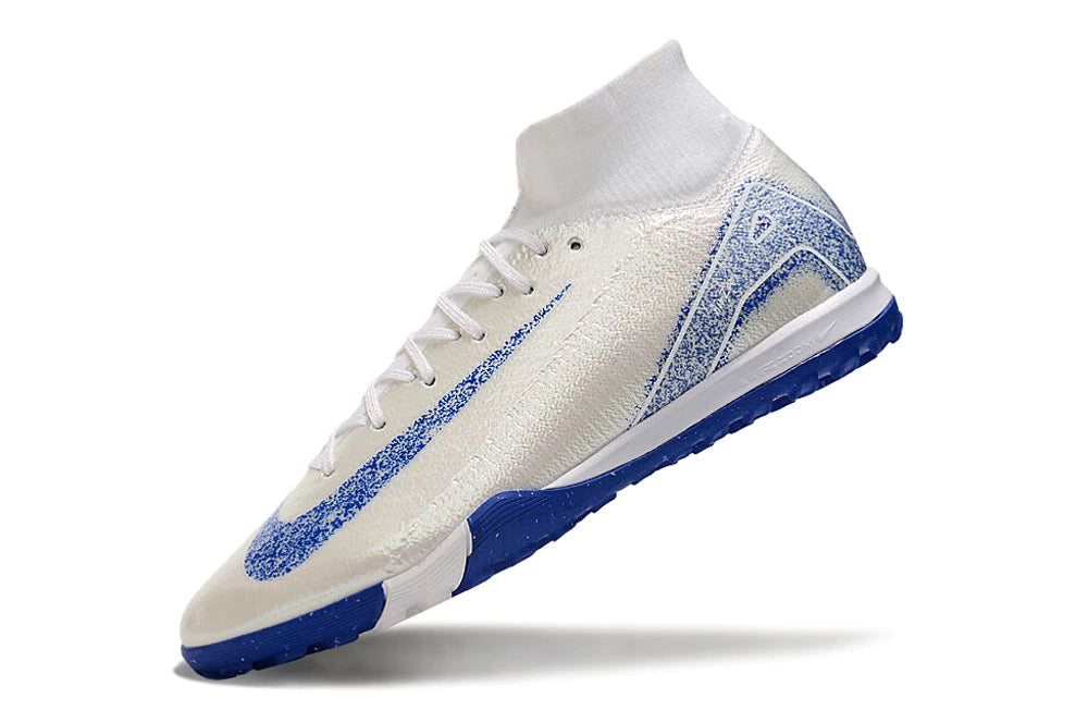 Chuteira Nike Mercurial Superfly 10 Elite Society - Branco/Azul
