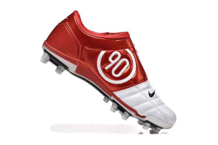 Chuteira Nike Total 90 Campo - Branco/Vermelho