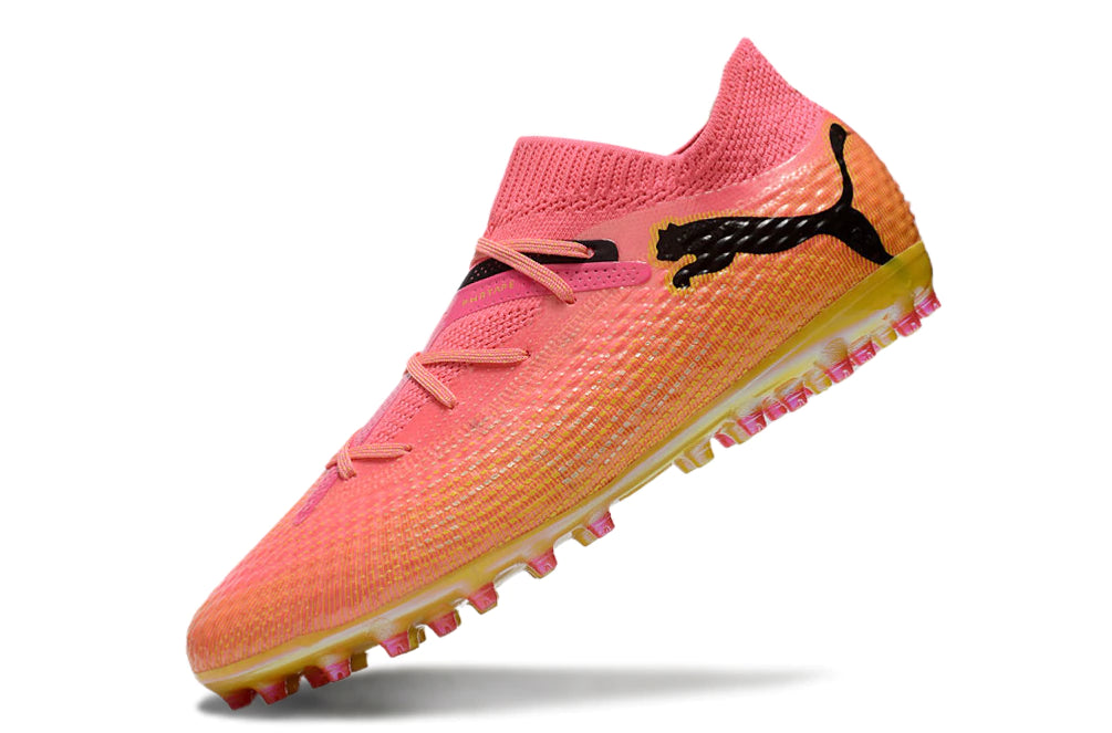 Chuteira Puma Future 7 Match MG - Laranja/Preto