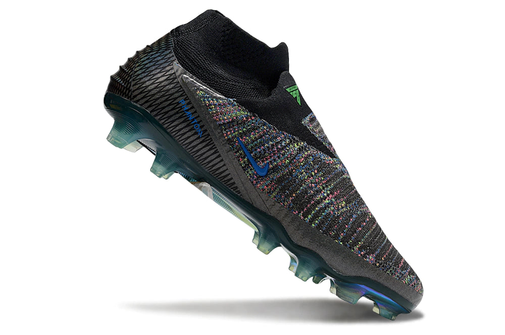Chuteira Nike Phantom 6 Elite Botinha Campo - Preto/Verde