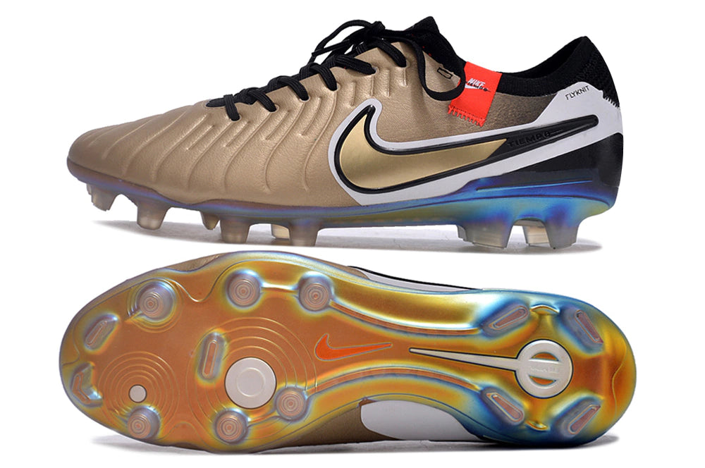 Chuteira Nike Tiempo 10 Elite Campo FG "'Golden Touch"