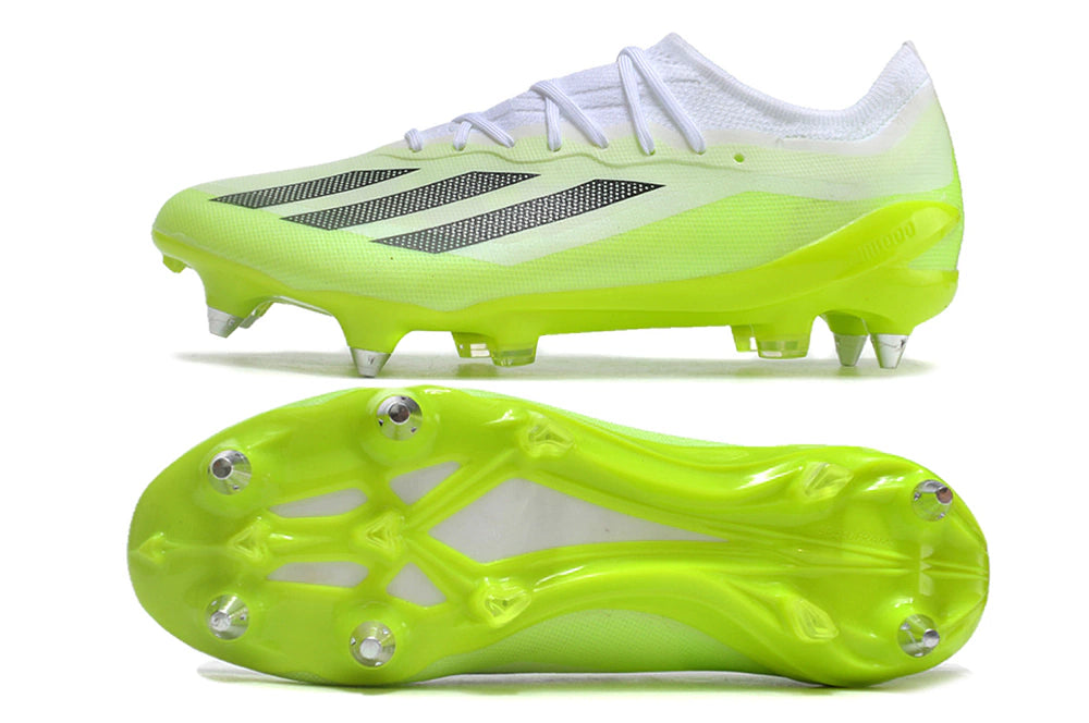 Chuteira Adidas X CrazyFast.1 SG - Verde/Branco