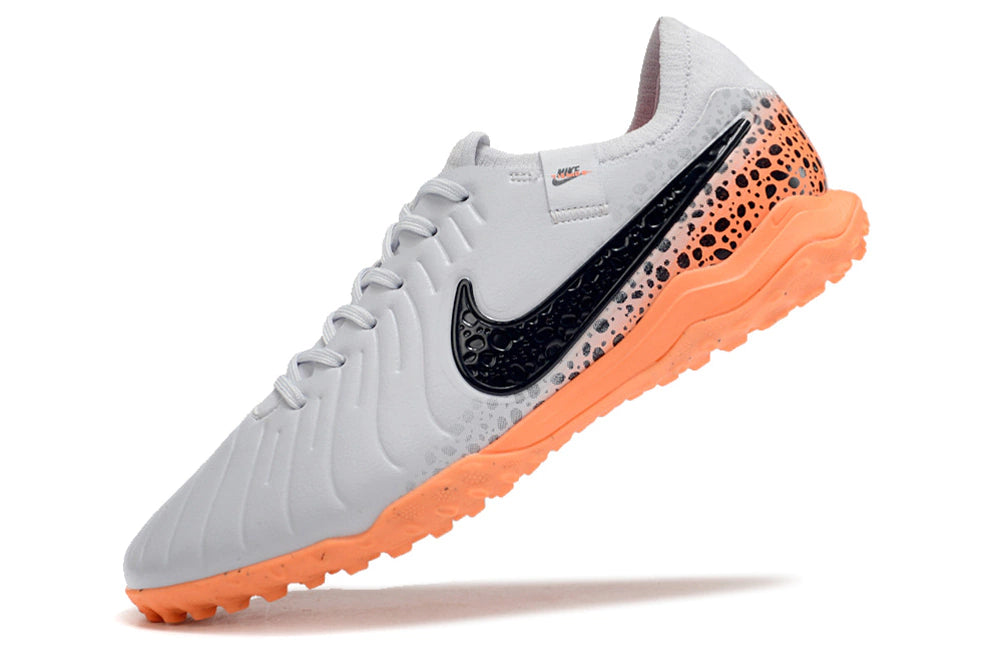 Chuteira Nike Tiempo 10 Pro Society - Cinza/Laranja