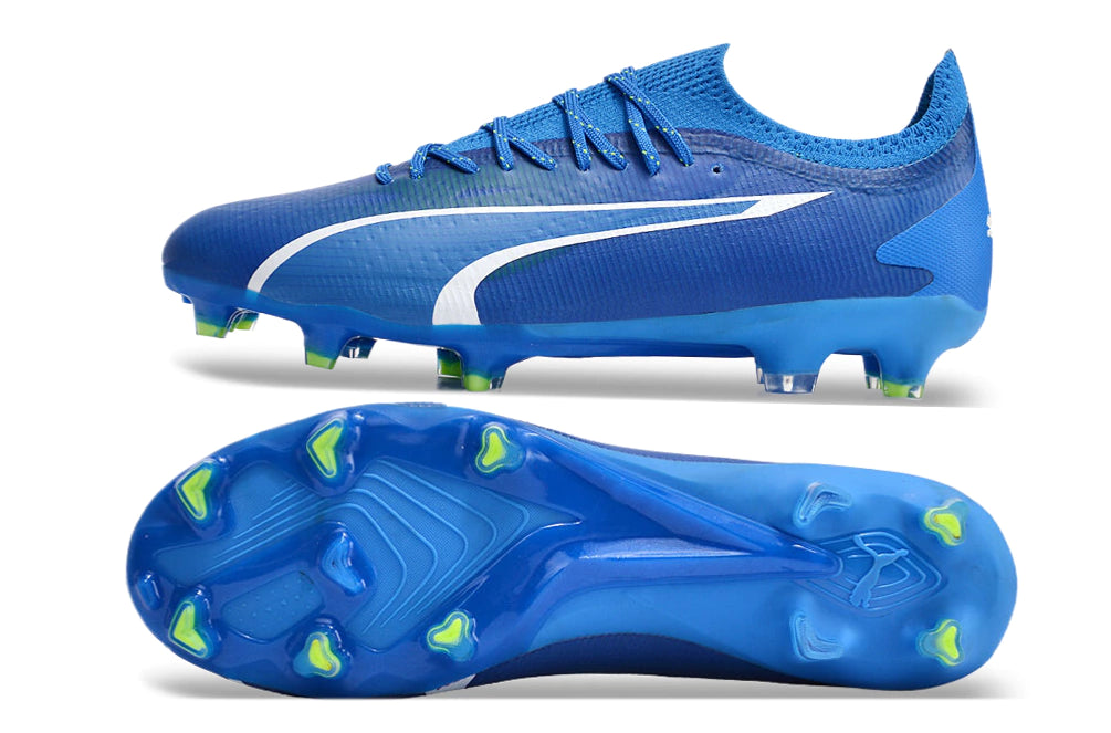Chuteira Puma Ultra Ultimate Campo FG - Azul/Branco