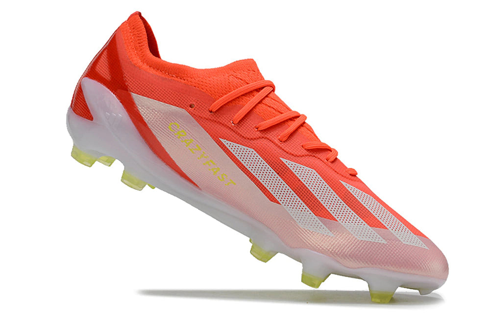 Chuteira Adidas X CrazyFast.1 FG - Vermelho/Branco