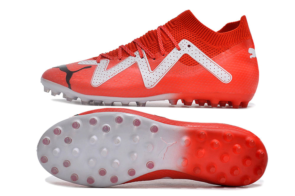 Chuteira Puma Future Ultimate MG - Vermelho/Branco