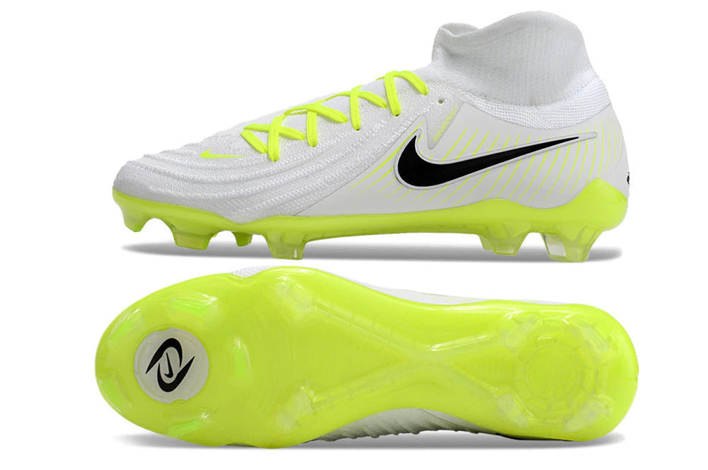 Chuteira Nike Campo Phantom Luna 2 Elite Campo FG - Branco/Verde