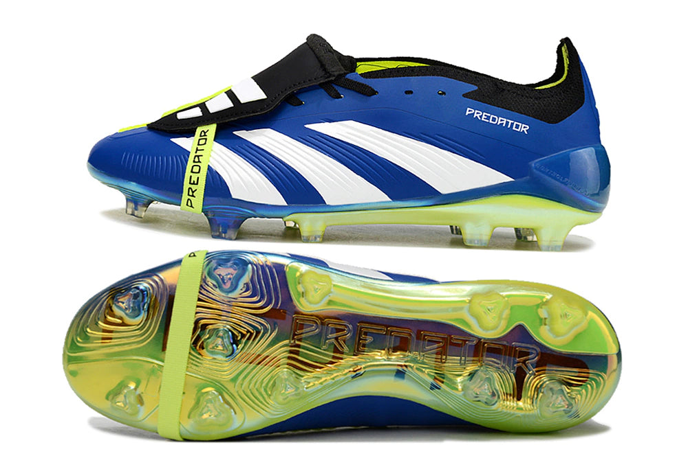 Chuteira Adidas Predstrike Elite Campo - Azul/Verde