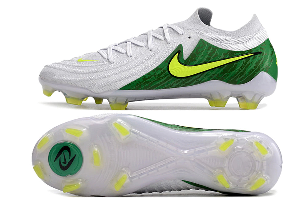 Chuteira Nike Campo Phantom GX2 Elite Campo FG - Branco/Verde