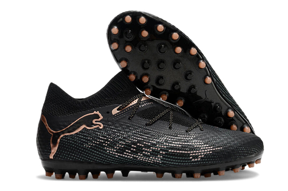 Chuteira Puma Future 7 Match MG - Preto/Rose