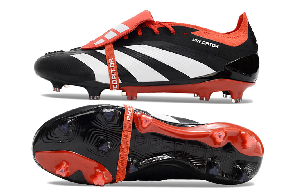 Chuteira Adidas Predstrike Elite Campo - Preto/Vermelho