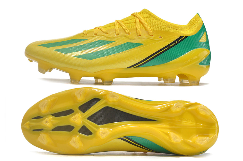 Chuteira Adidas X CrazyFast.1 FG - Amarelo/Verde