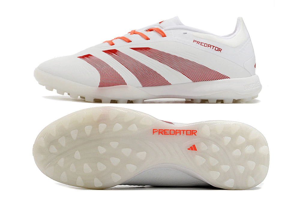 Chuteira Adidas Predator PredStrike Elite Society - Branco/Vermelho