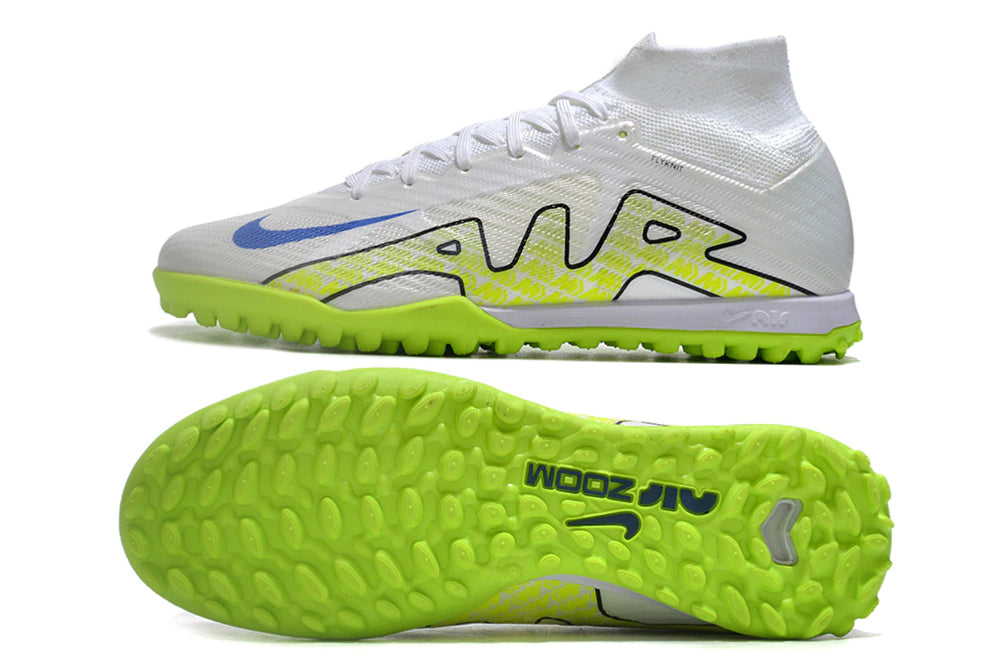 Chuteira Nike Mercurial Superfly 9 Elite Society - Branco/Verde