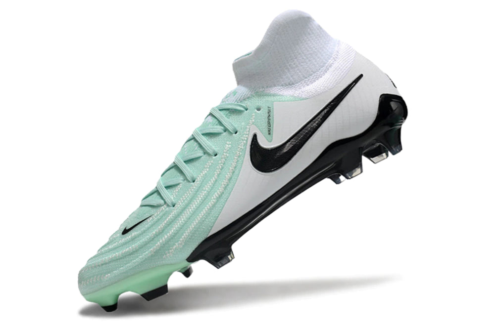 Chuteira Nike Campo Phantom Luna 2 Elite Campo FG - Branco/Azul claro