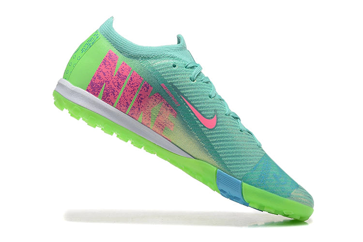 Chuteira Nike Mercurial Vapor 16 Elite Society - Verde/Azul/Rosa