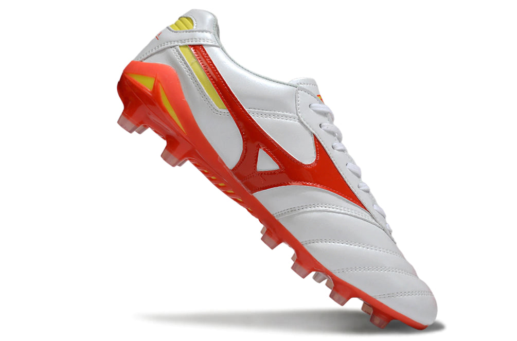 Chuteira Mizuno Morelia Neo Campo - Branco/Vermelho