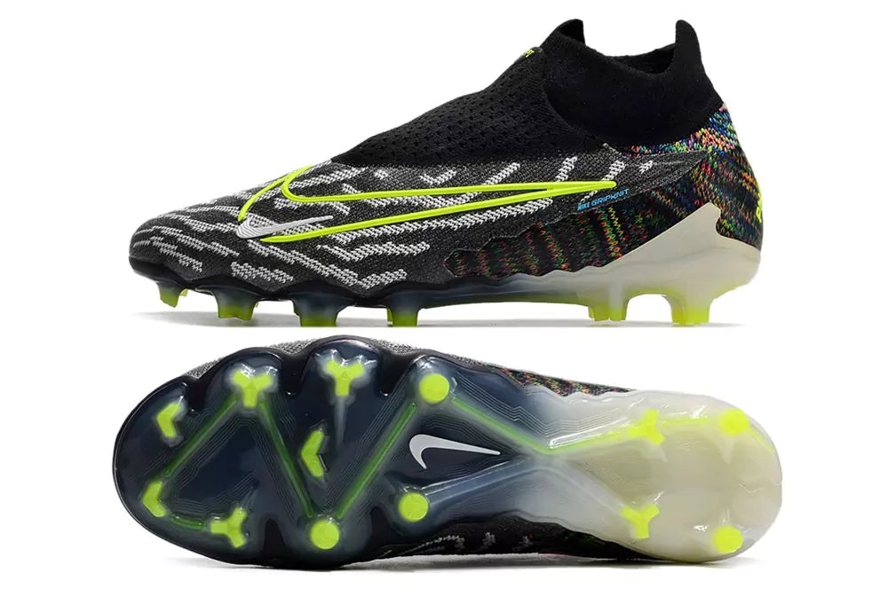 Chuteira Nike Campo Phantom GX Elite FG - Preto/Verde