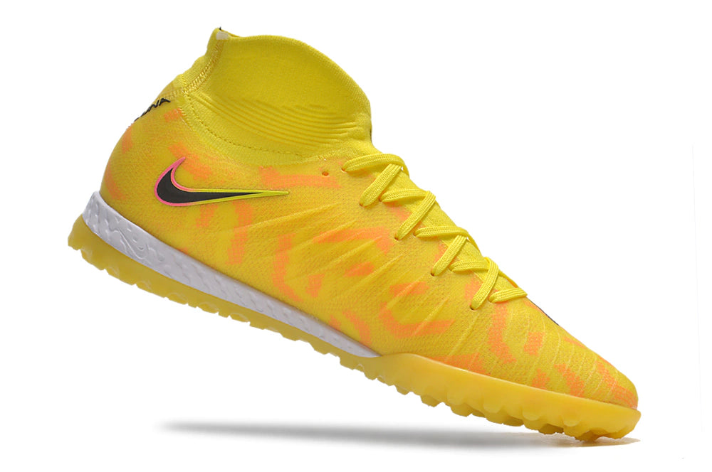 Chuteira Nike React Phantom Luna Elite Society - Amarelo/Preto