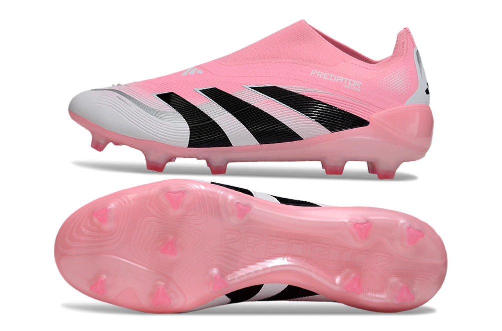 Chuteira Adidas Predator Elite 25 Laceless Campo - Rosa