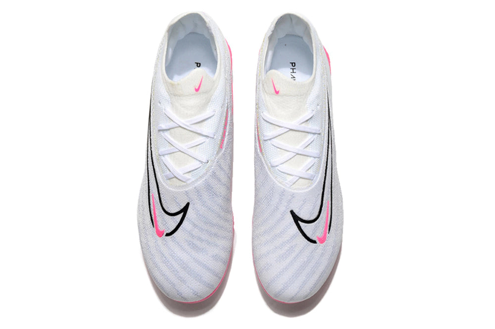 Chuteira Nike Campo Phantom GX Elite FG - Branco/Rosa